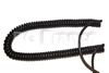 Cordon électrique en PUR noir 2x0.50mm² extensible de 0.5m à 3m